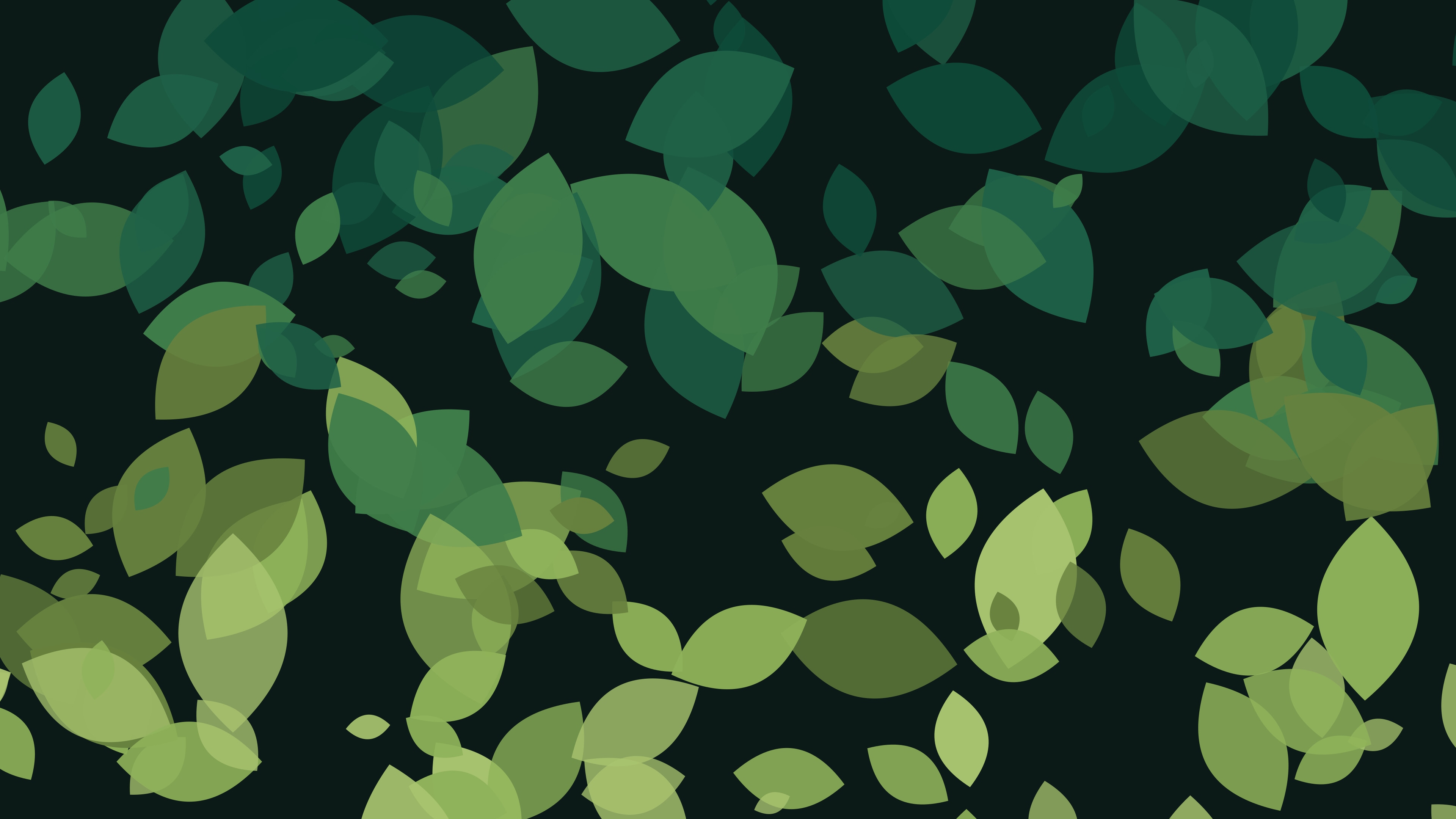 Canopy impression: layered leaf forms