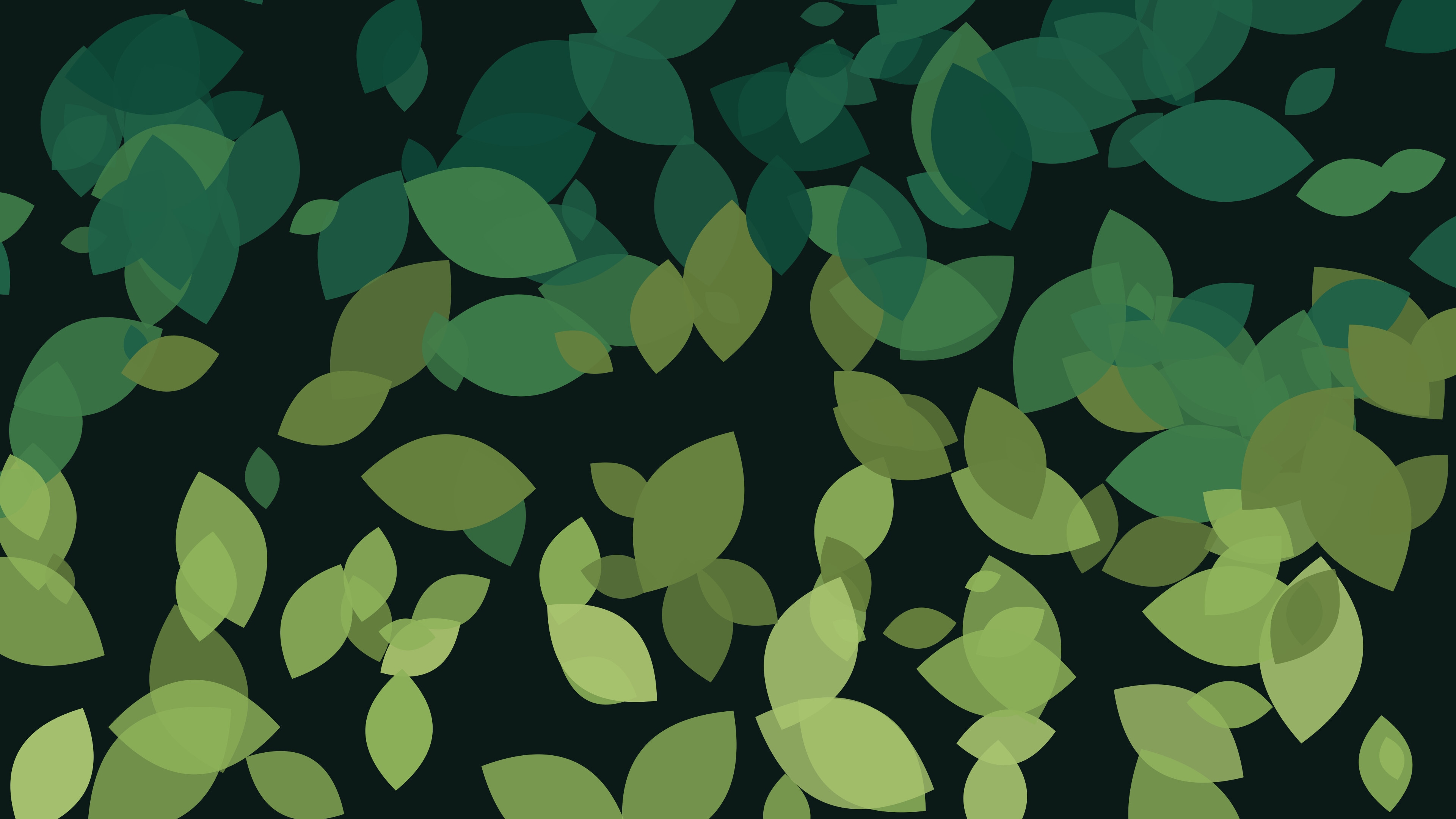 Canopy impression: layered leaf forms