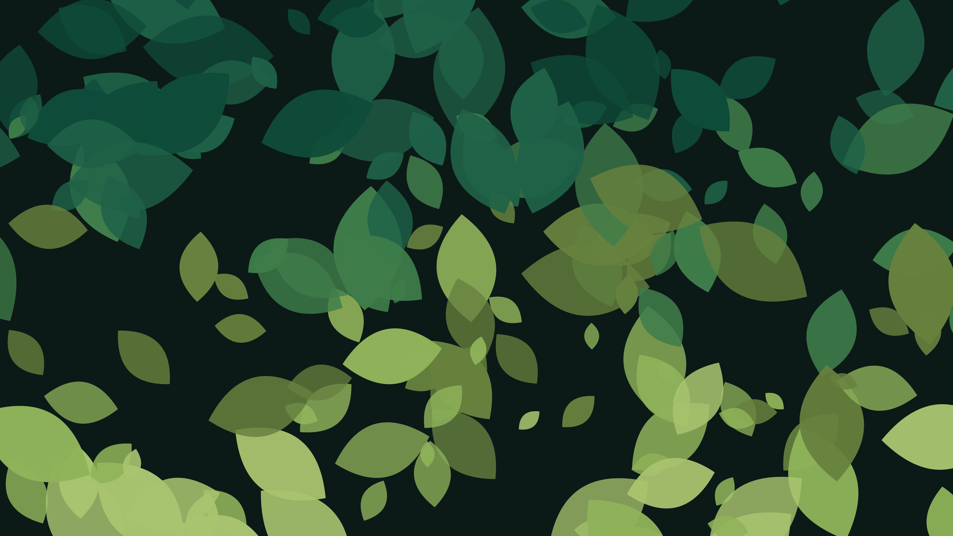 Canopy impression: layered leaf forms