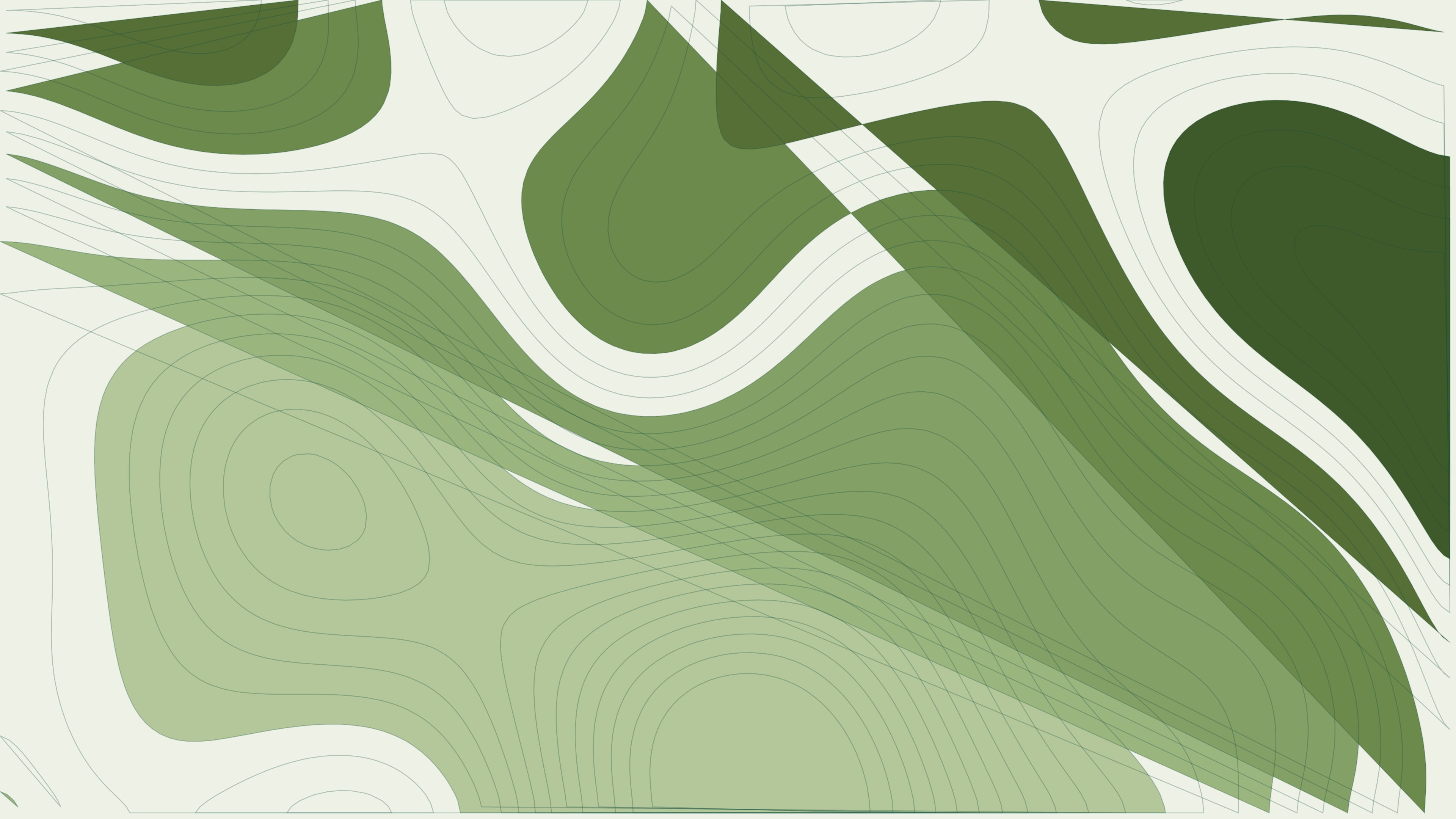 Terrain impression: elevation tints and contour lines